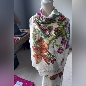 Floral Botanical Print Scarf
